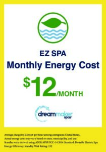 EZ Dream Maker Spa Energy Consumption